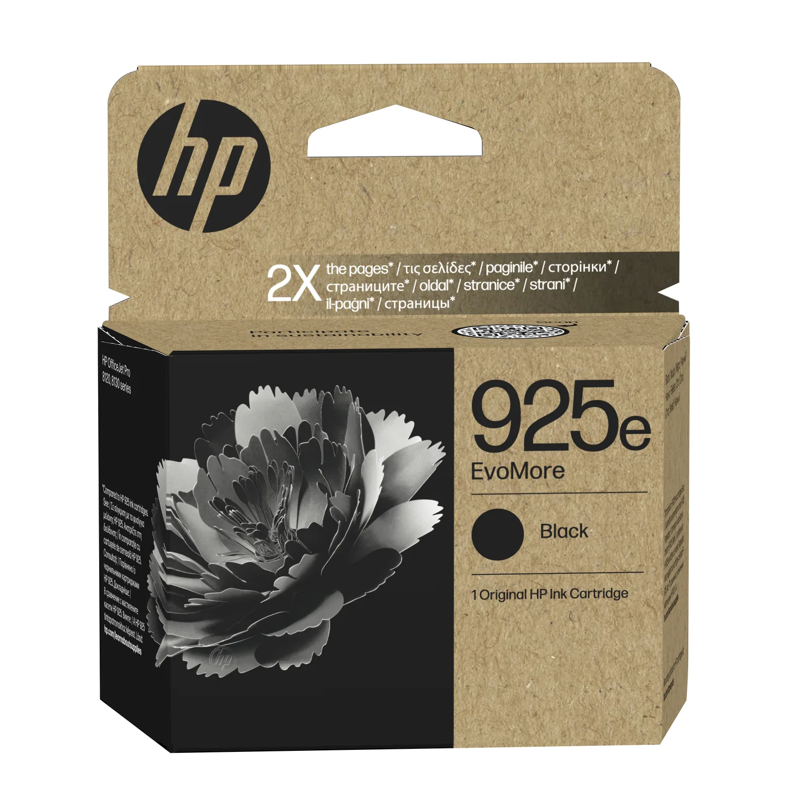 HP 925e EvoMore Black Original Ink Cartridge 4K0W3PE