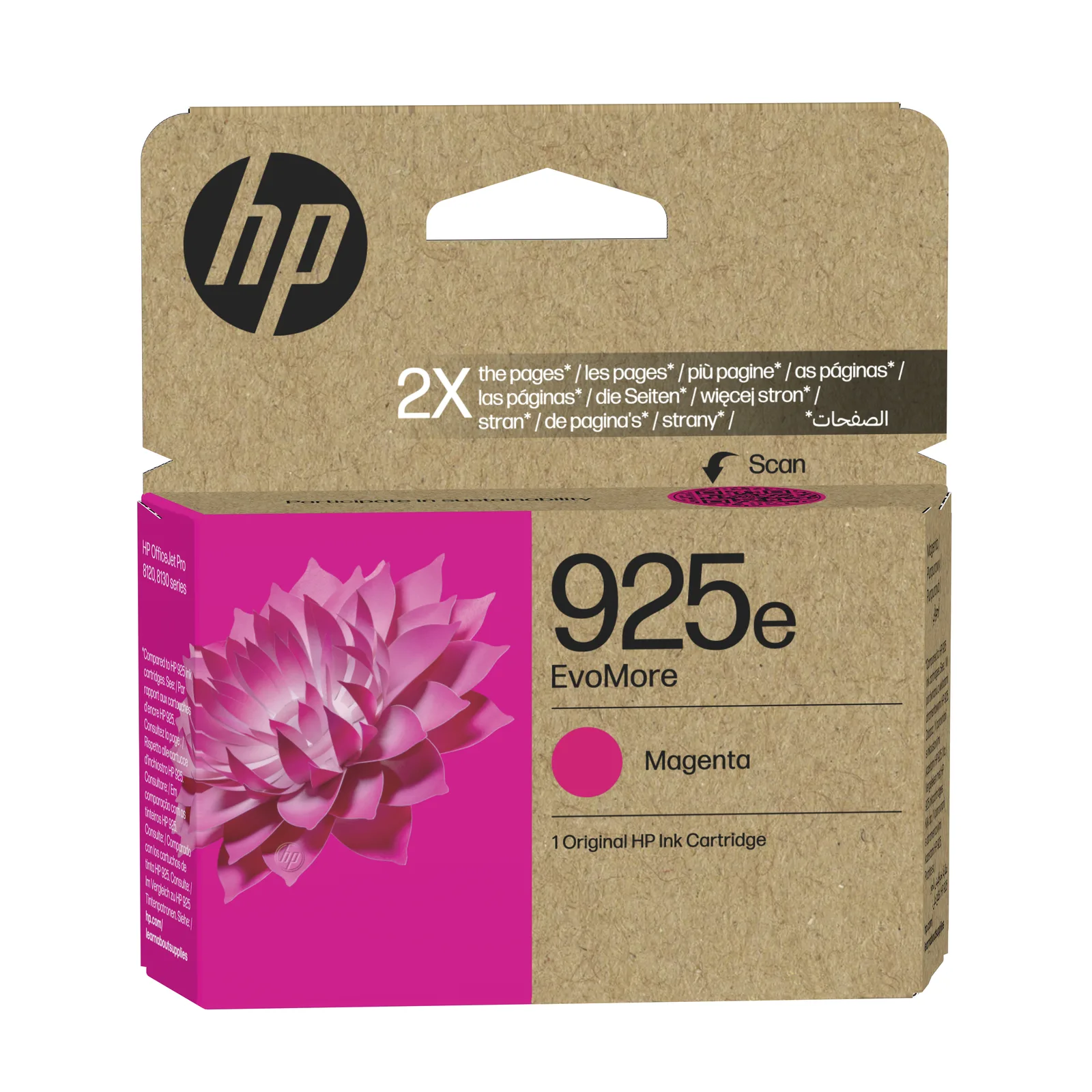 HP 925e EvoMore Magenta Original Ink Cartridge 4K0W1PE