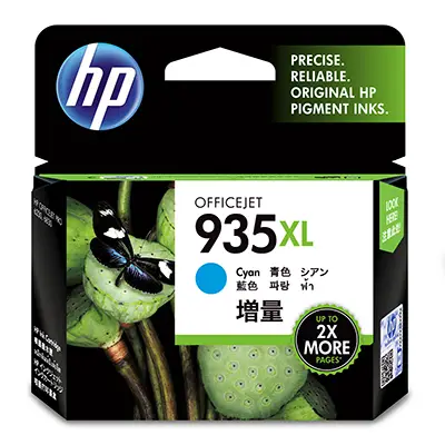 HP 935XL High Yield Cyan Original Ink Cartridge C2P24AN140