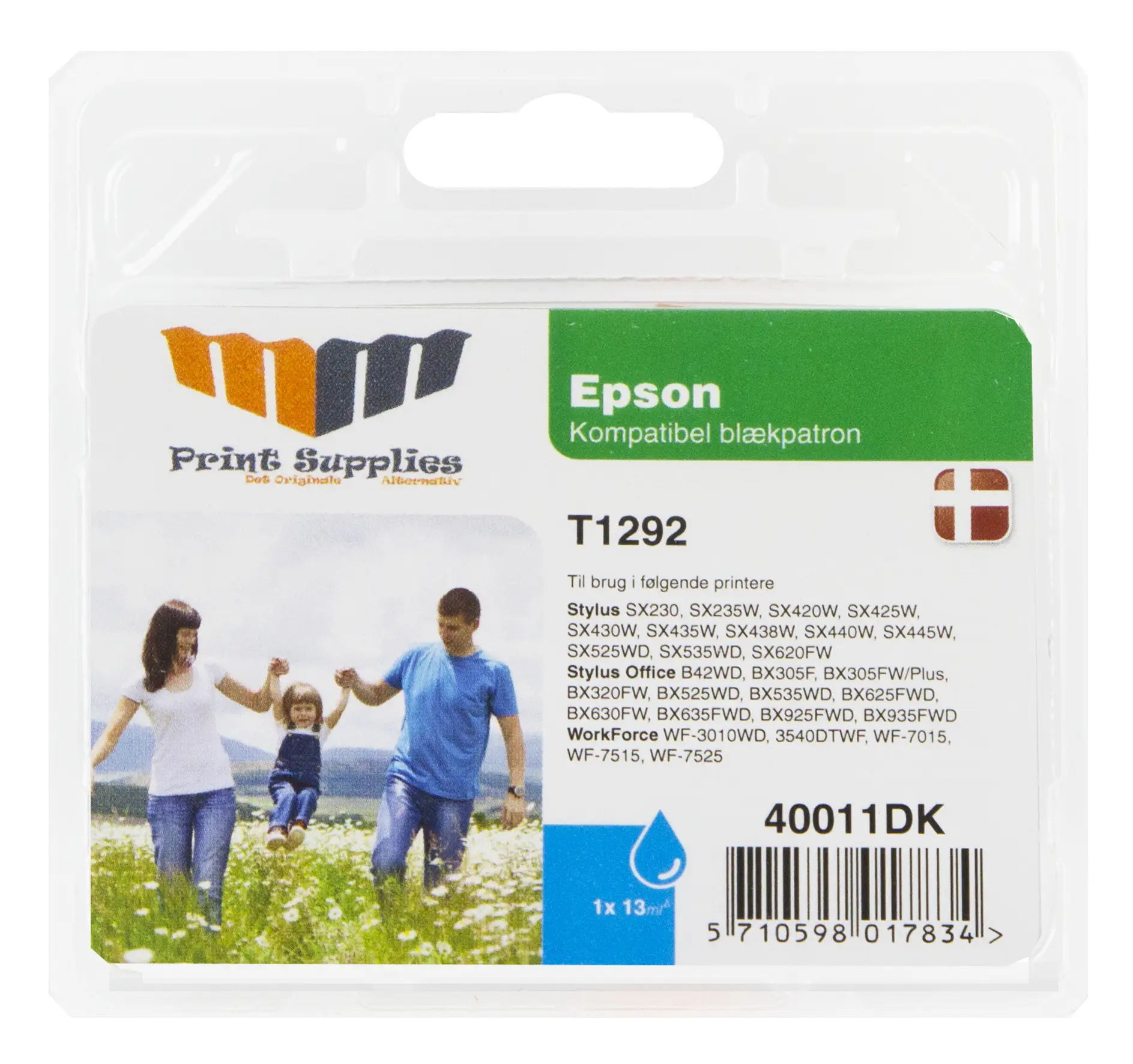 MM Cyan Inkjet Cartridge (T1292) 40011DK