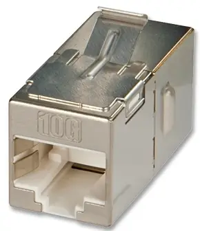 Lindy Cat.6A 10G Premium RJ45 STP Inline Coupler / Doppelkupplung 25891