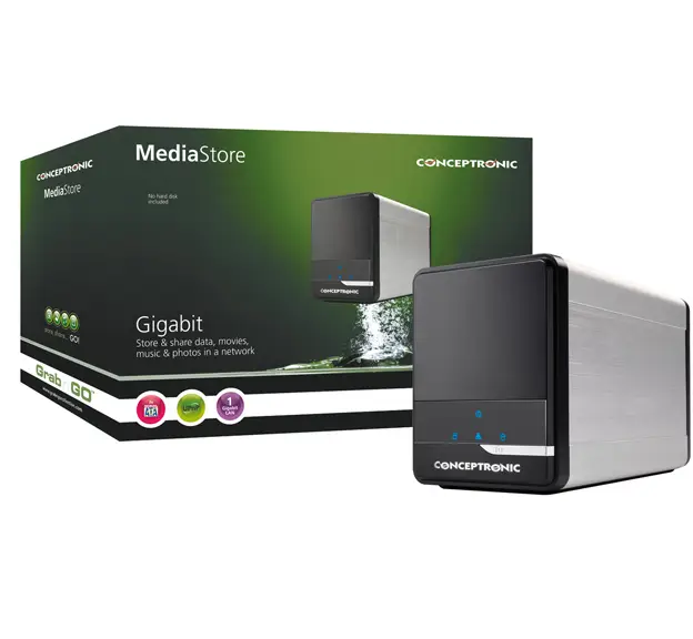 Conceptronic Grab'n'GO NAS Media Store 1.0 TB CH3SNAS1T
