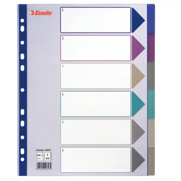 Esselte Plastic tab, A4 20647