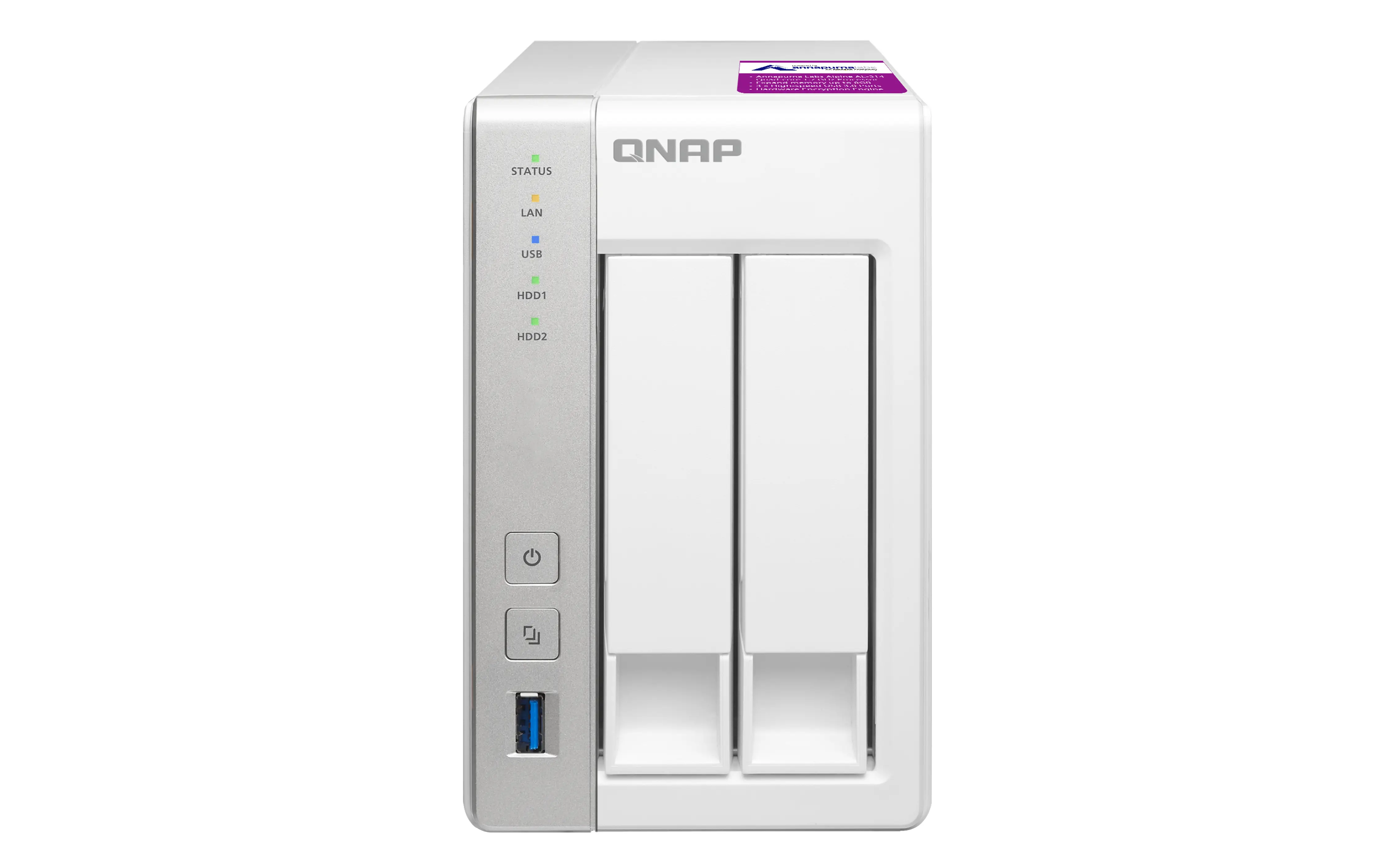 QNAP TS-231P2 1 GB TS-231P2-1G/24TB-IW
