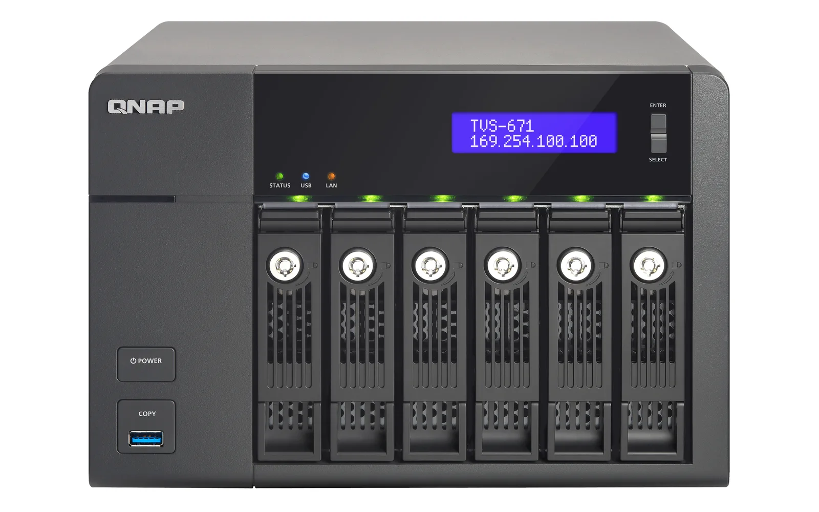 QNAP TVS-671-i5-8G 60TB (6 x 10TB HGST NAS HDD) TVS-671-I5-8G/60TB-HGST
