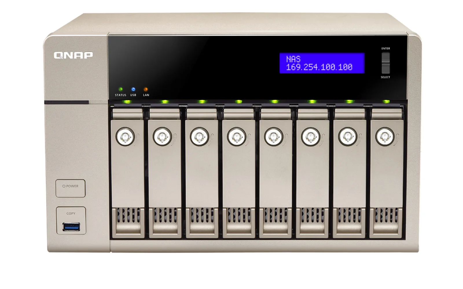 QNAP TVS-863-8G 80TB (8 x 10TB HGST NAS HDD) TVS-863-8G/80TB-HGST
