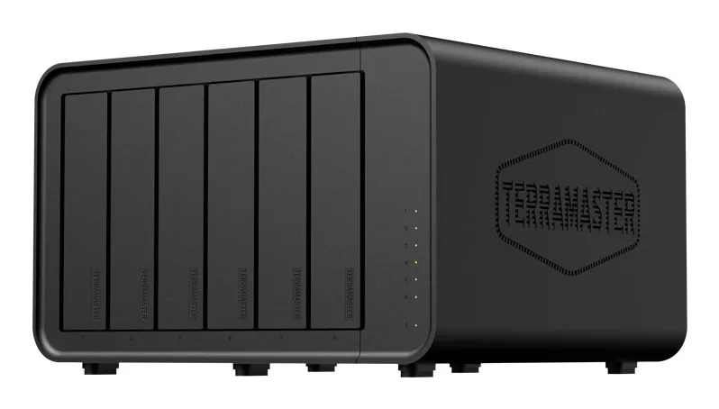 TerraMaster F6-424 MAX depolama sunucusu NAS Masaüstü Intel® Core™ i5 i5-1235U 8 GB DDR5 Siyah