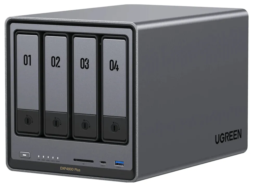 Ugreen NASync DXP4800 Plus NAS Masaüstü Intel® Pentium® Gold 8505 8 GB DDR5 0 TB UGOS PRO