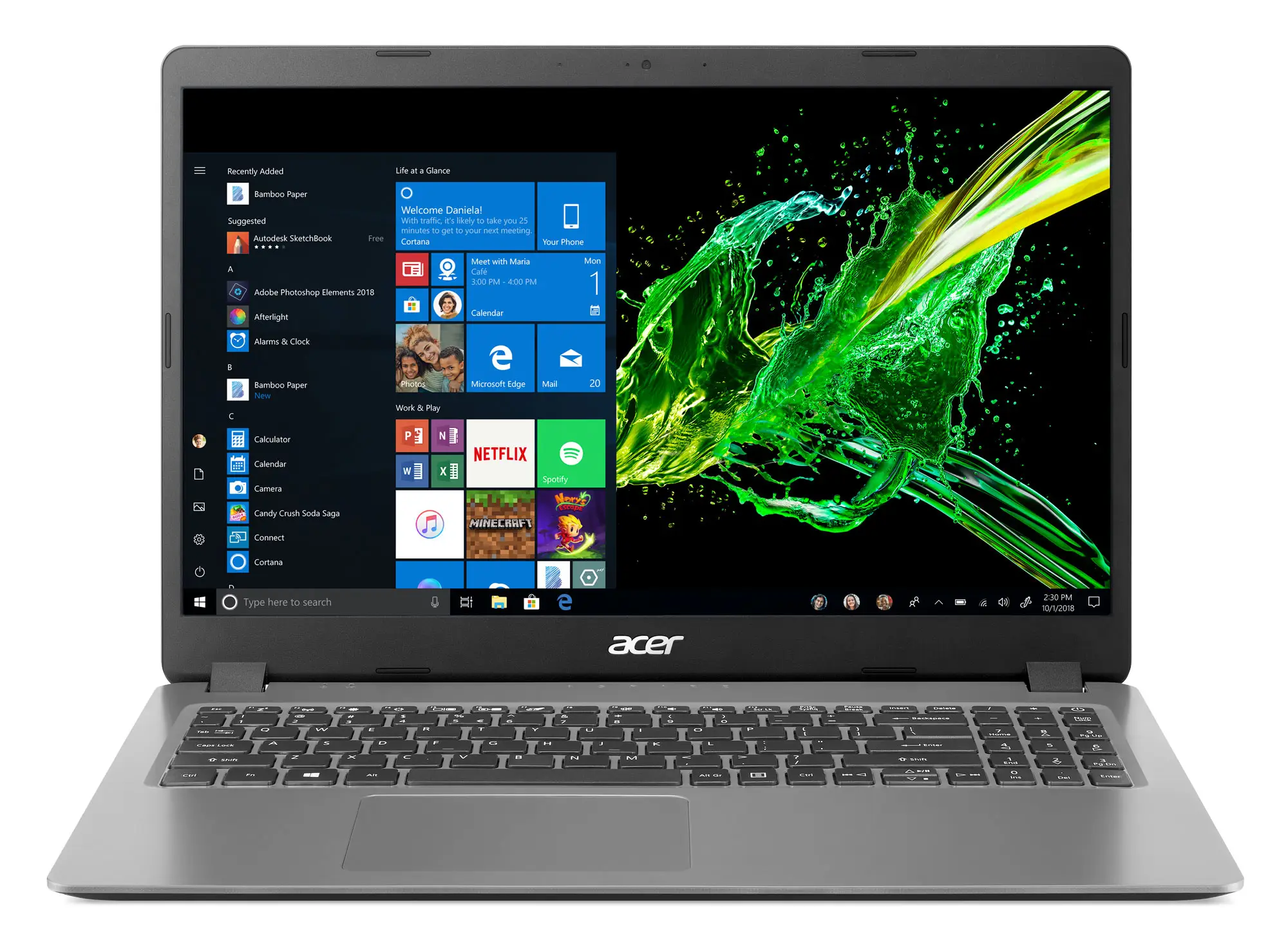 Acer Aspire A315-56-3090 8 GB NX.HV1AL.00B