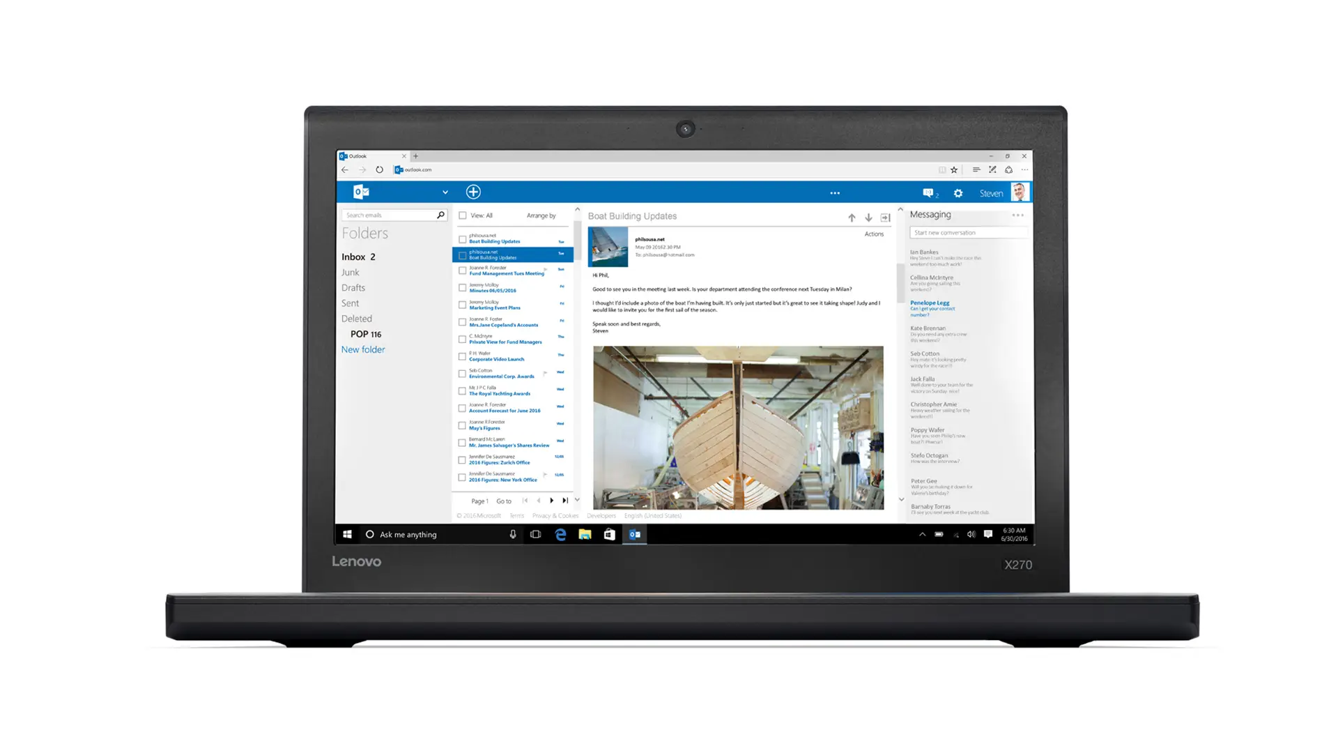 Lenovo ThinkPad X270 16 GB 20HMS2Q905