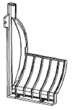 Zebra Rear Lower Media Cover, Z6M+ 77704