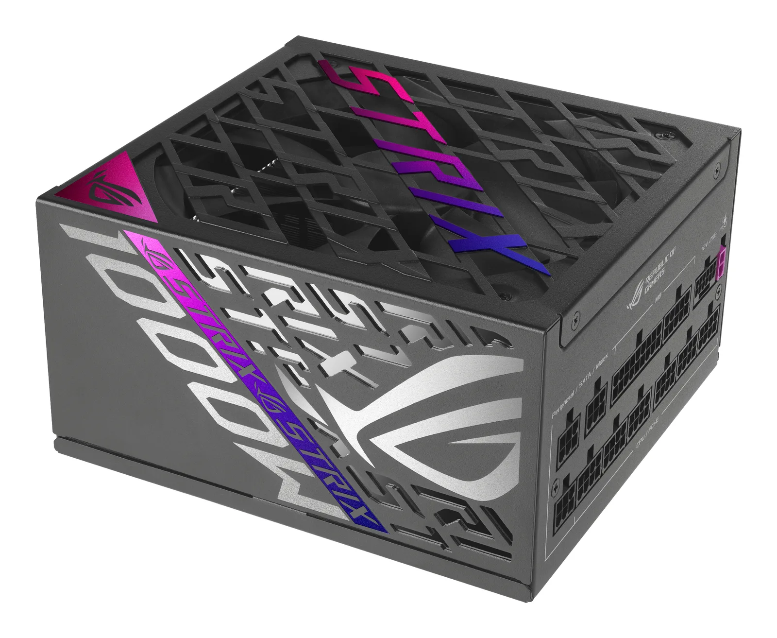 ASUS ROG STRIX-1000P-GAMING güç kaynağı ünitesi 1000 W 20+4 pin ATX ATX Siyah, Gümüş