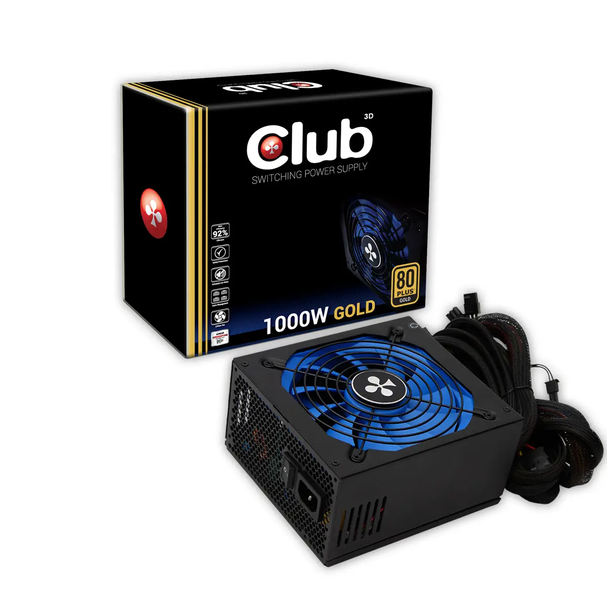 CLUB3D 1000Watt 80+Gold 1000 W CSP-X1000CG