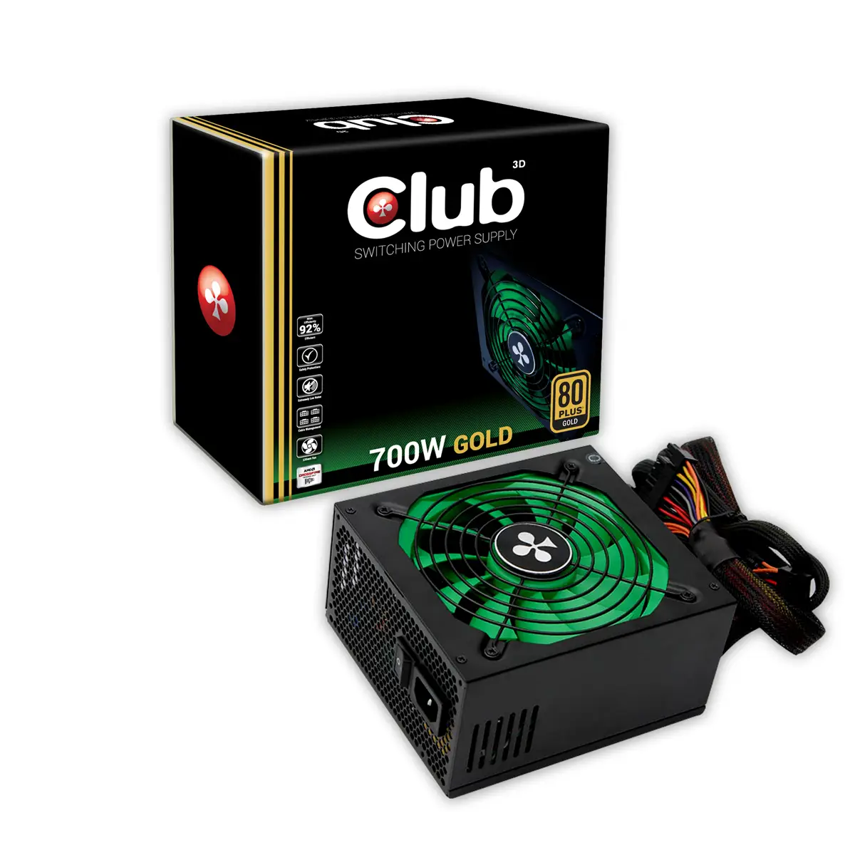 CLUB3D 700Watt 80+ Gold retail 700 W CSP-D700CG
