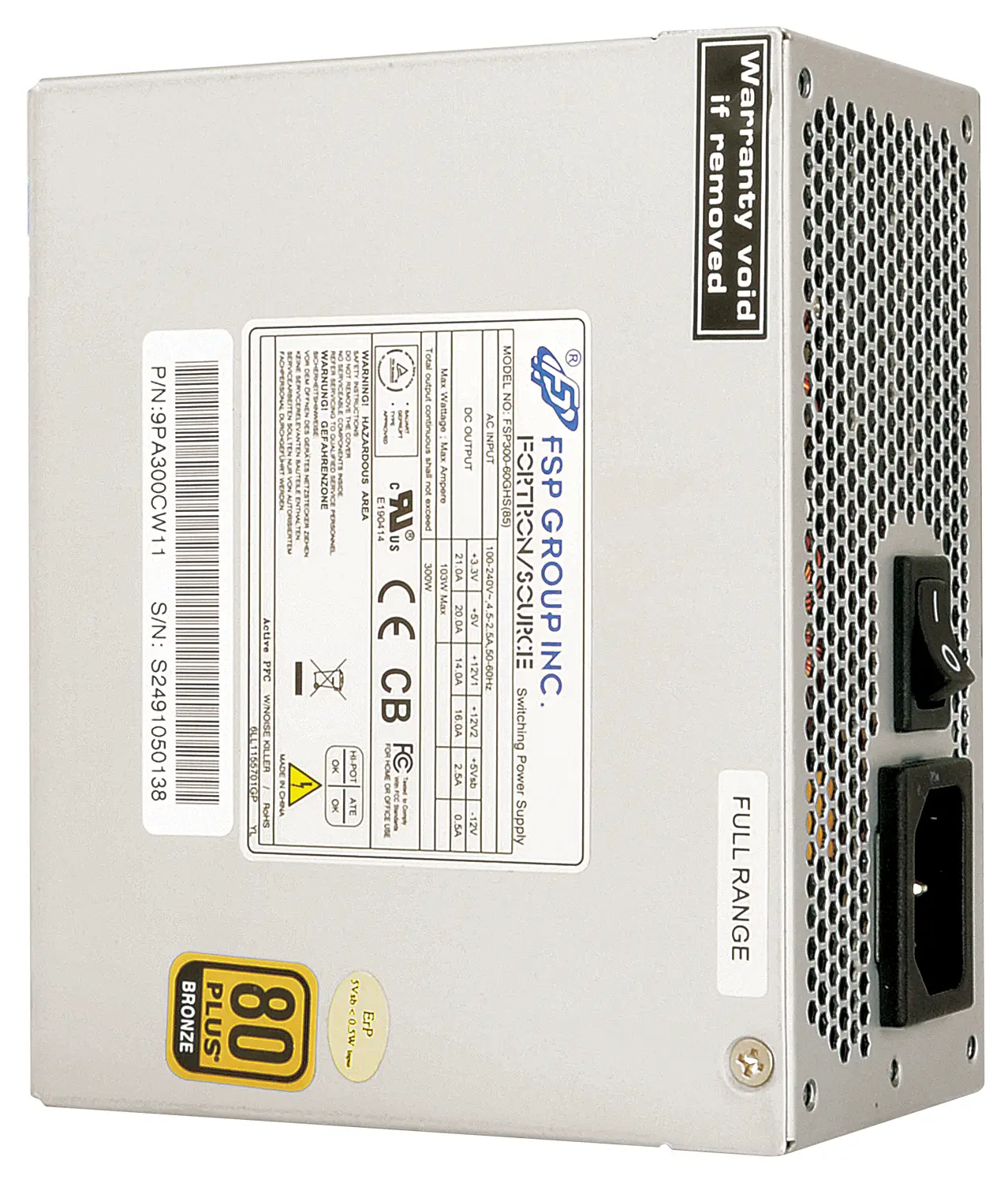 FSP FSP300-50GHS 85+ 300 W 9PA300CW11