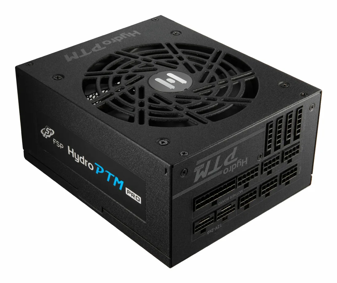 FSP Hydro PTM PRO 1350W ATX3.0(12V-2x6) güç kaynağı ünitesi 20+4 pin ATX ATX Siyah