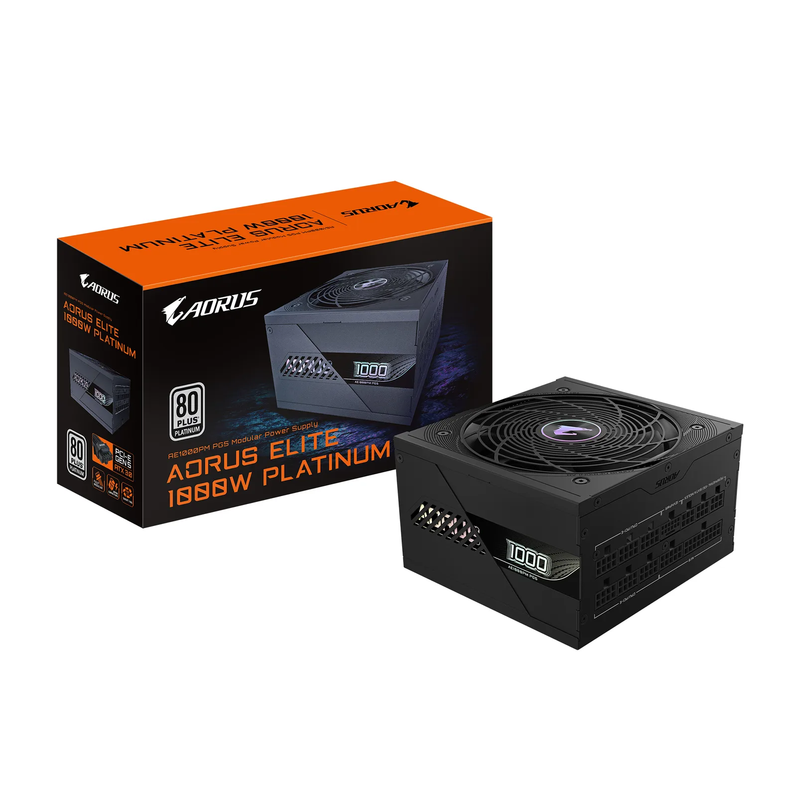 GIGABYTE AORUS ELITE P1000W güç kaynağı ünitesi 1000 W 20+4 pin ATX ATX Siyah