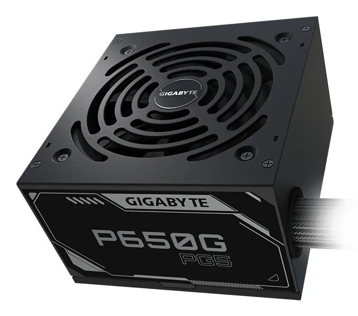 GIGABYTE P650G güç kaynağı ünitesi 650 W 20+4 pin ATX ATX Siyah