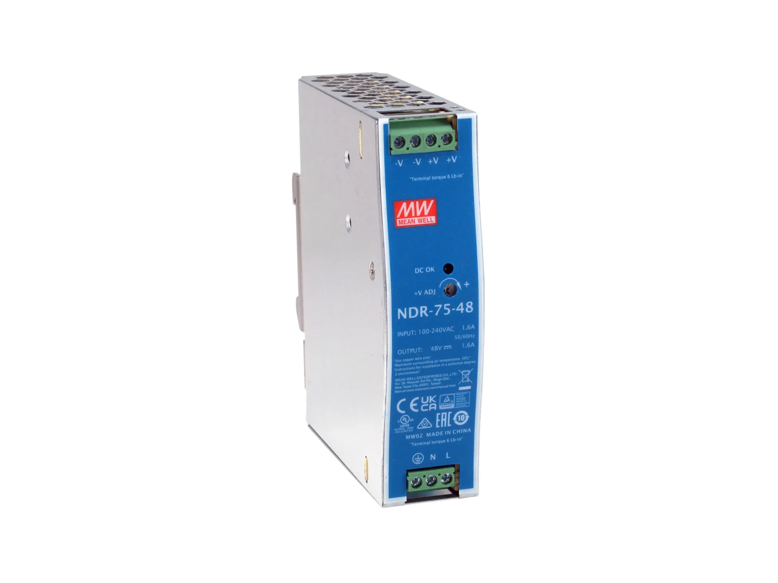 LevelOne POW-4822 güç kaynağı ünitesi 75 W Mavi, Gümüş