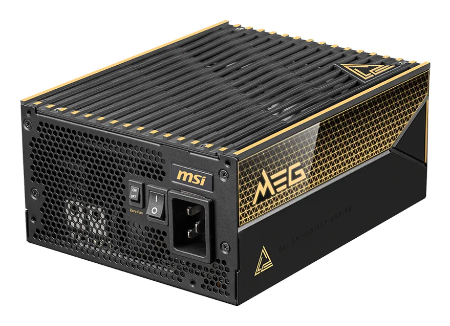 MSI MEG Ai1600T PCIE5 güç kaynağı ünitesi 1600 W 24-pin ATX ATX Siyah