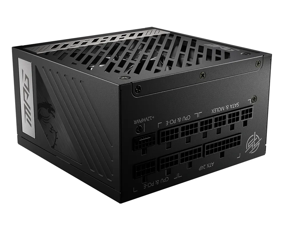 MSI MPG A1000G PCIE5 güç kaynağı ünitesi 1000 W 20+4 pin ATX ATX Siyah