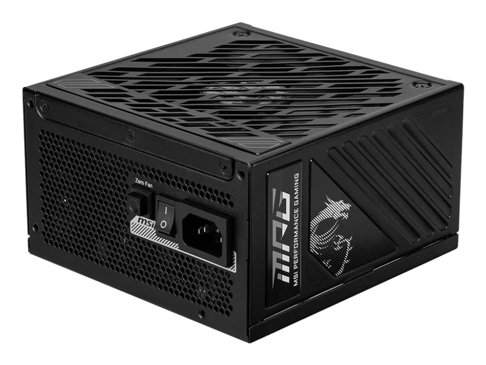 MSI MPG A1000GS PCIE5 güç kaynağı ünitesi 1000 W 24-pin ATX ATX Siyah