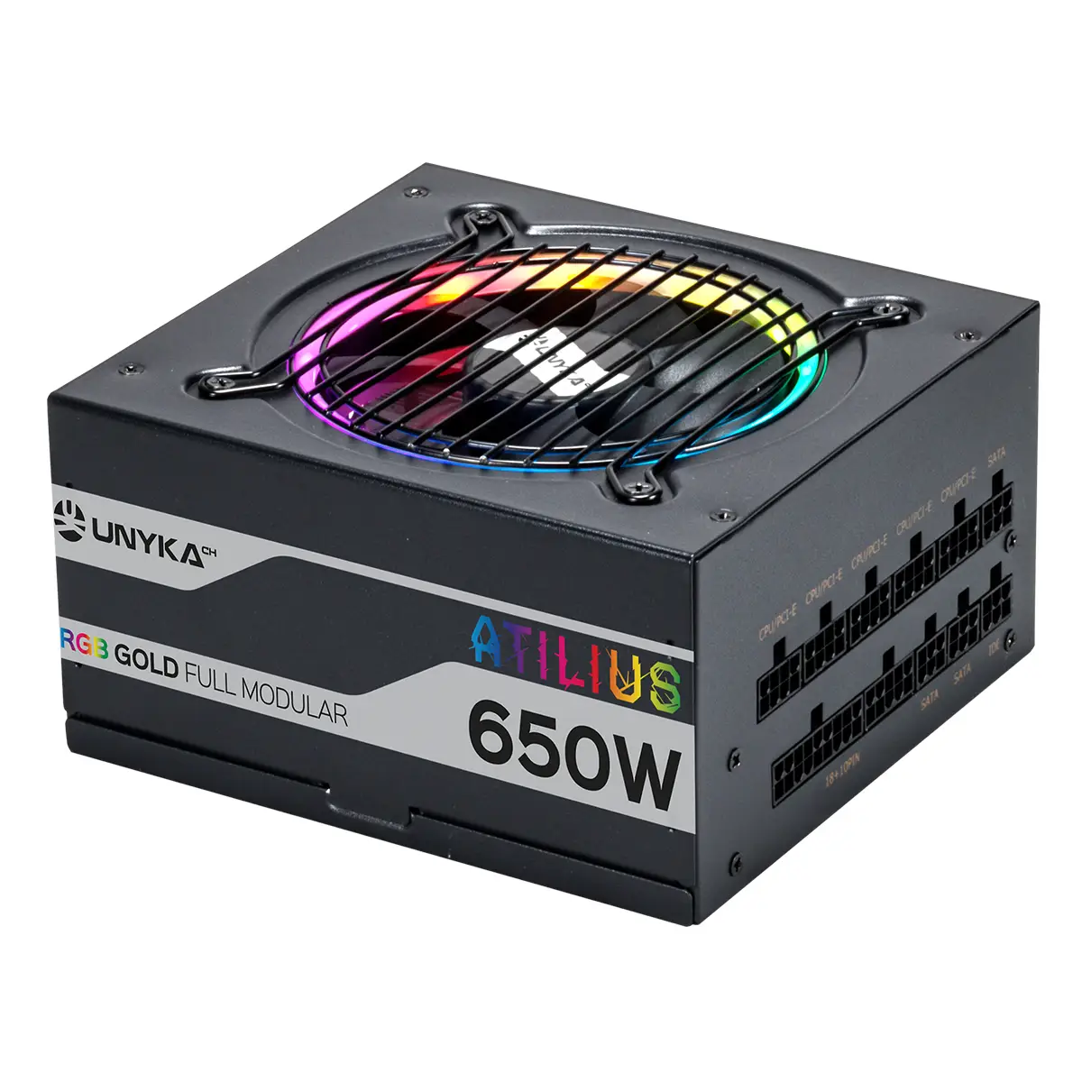 UNYKAch ATX Atilus RGB Black 650W UK521203