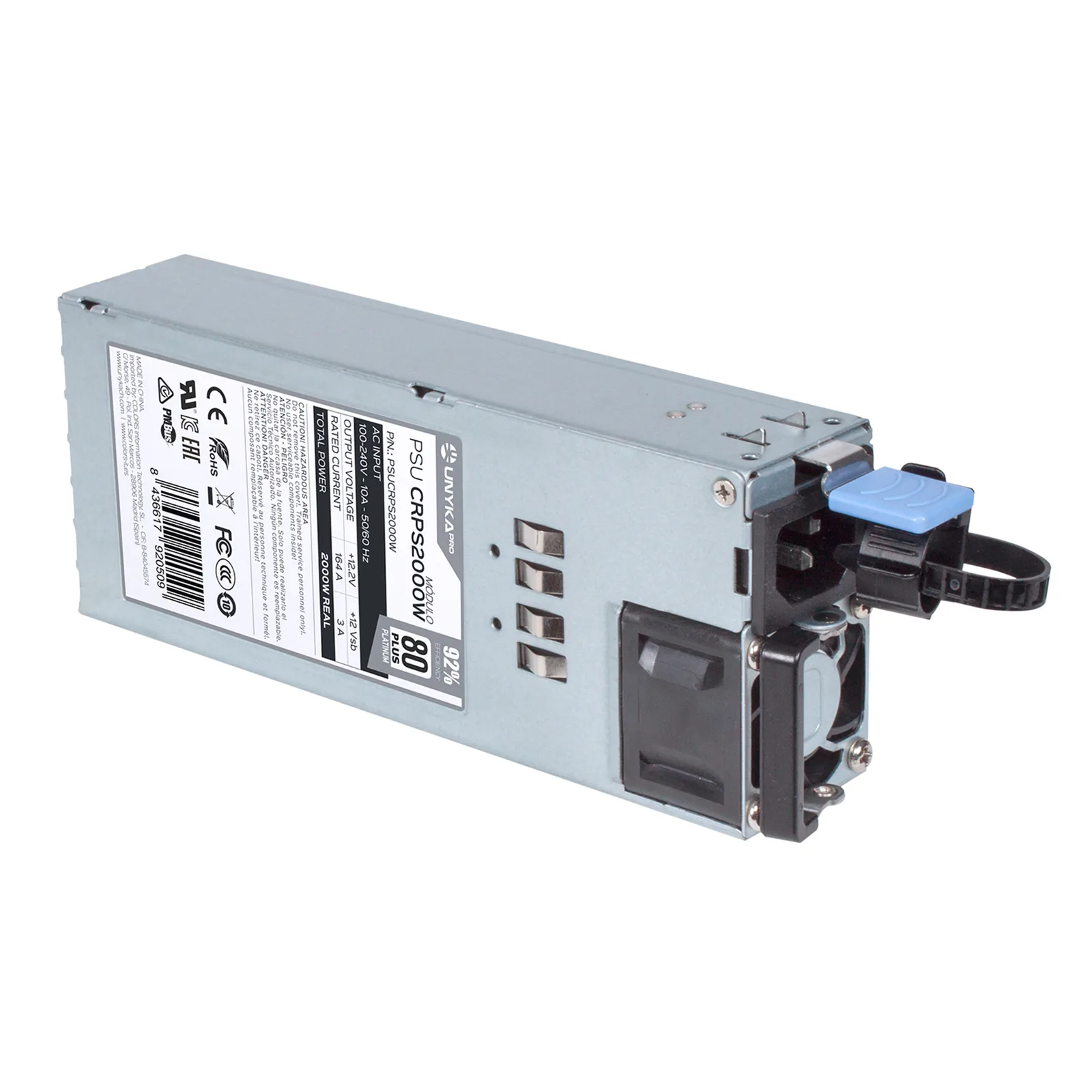 UNYKAch CRPS 2000W güç kaynağı ünitesi Gümüş