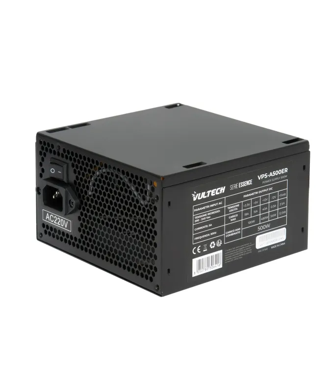 Vultech VPS-A500ER güç kaynağı ünitesi 500 W 24-pin ATX ATX Siyah