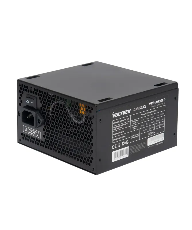 Vultech VPS-A650ER güç kaynağı ünitesi 650 W 24-pin ATX ATX Siyah