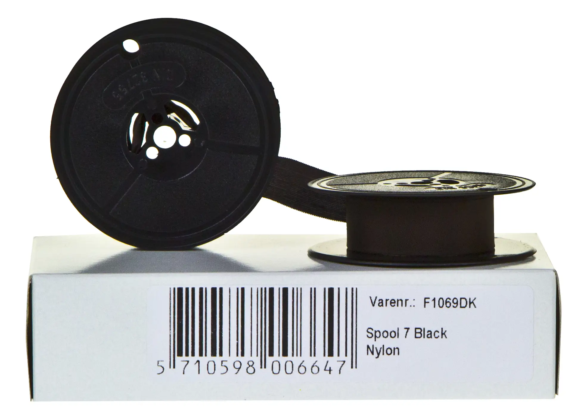 MM Black / Red Nylon Spool Ribbon - DK Spool 7 (Carma ID: 1001) F1069DK