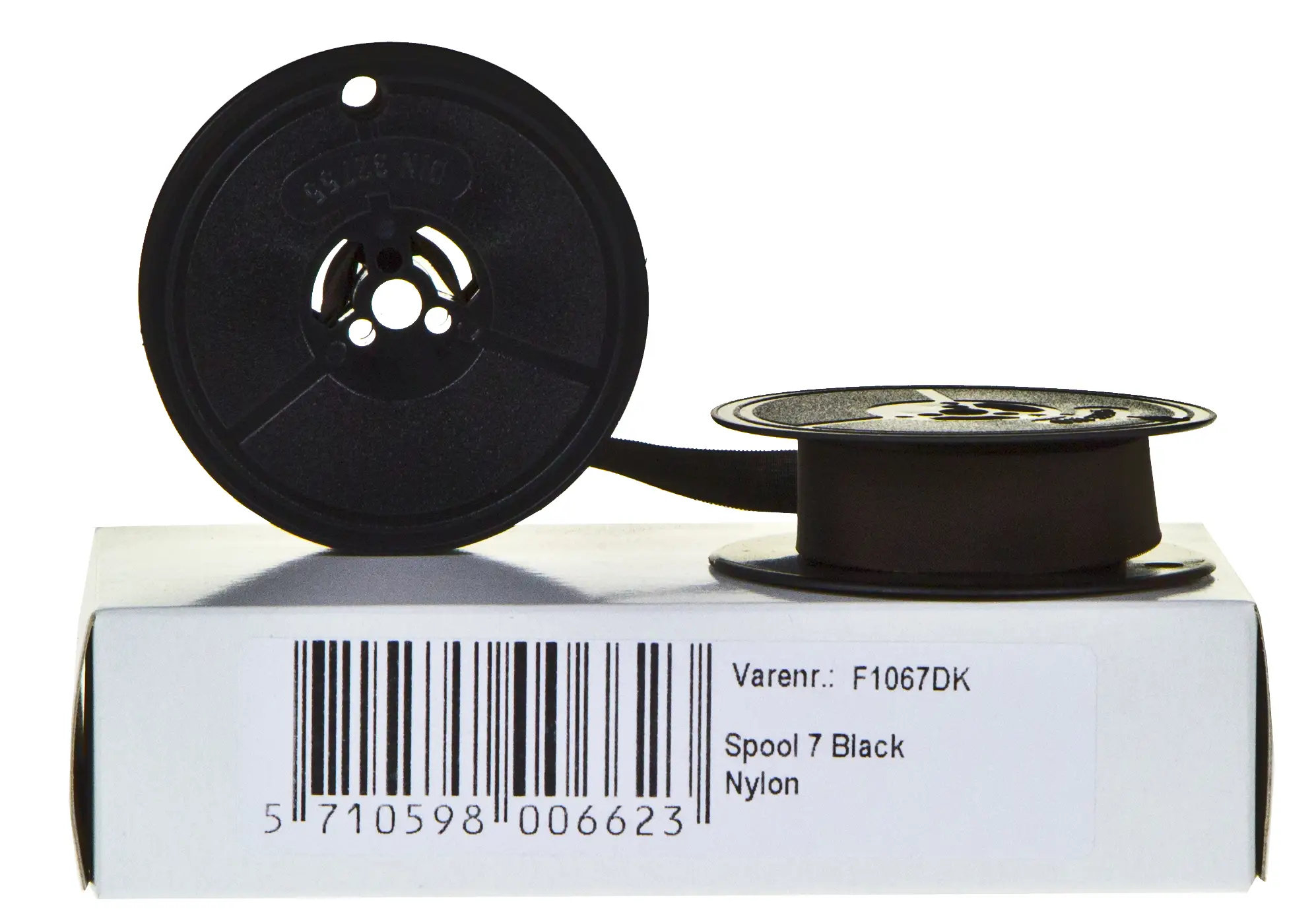 MM Black Silk Spool Ribbon - DK Spool 7 (Carma ID: 1001) F1067DK