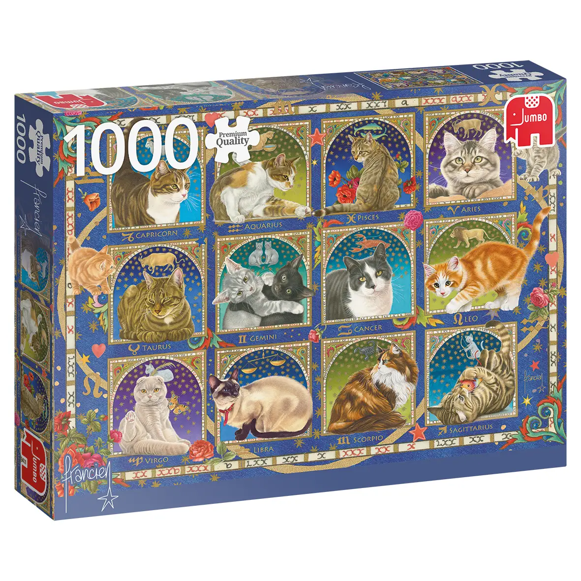 Jumbo Francien - Cat Horoscope 1000 pcs 18853
