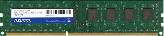 ADATA 2GB DDR3 DIMM AD3U1333C2G9-B