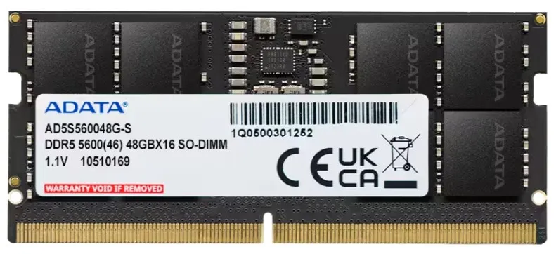 ADATA AD5S560048G-S RAM Bellek Hafıza Birimleri