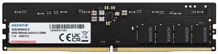 ADATA AD5U560064G-S RAM Bellek Hafıza Birimleri