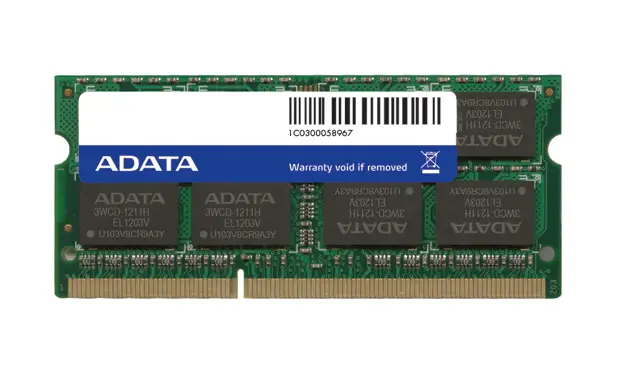 ADATA DDR3, 1600MHz 204-Pin, SO-DIMM, 4GB AD3S1600W4G11-2