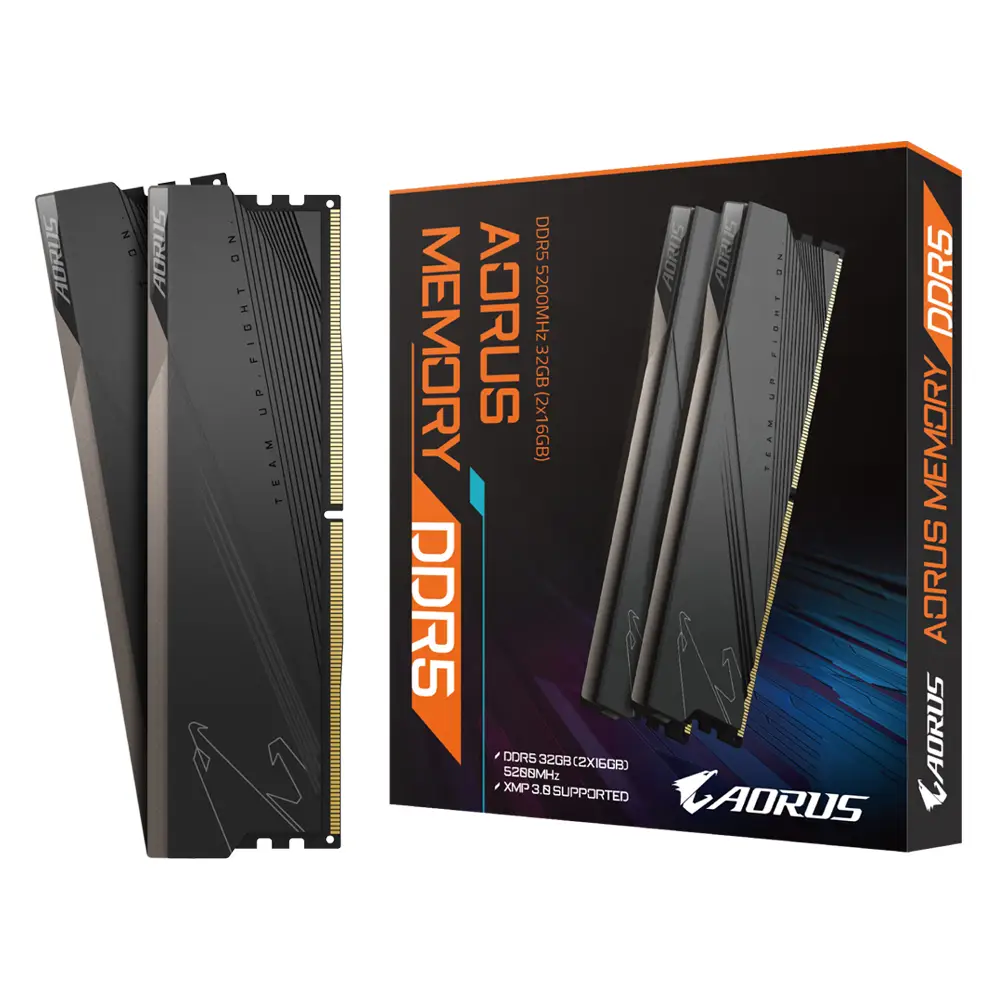 GIGABYTE AORUS Memory DDR5 32GB (2x16GB) 5200MHz GP-ARS32G52D5