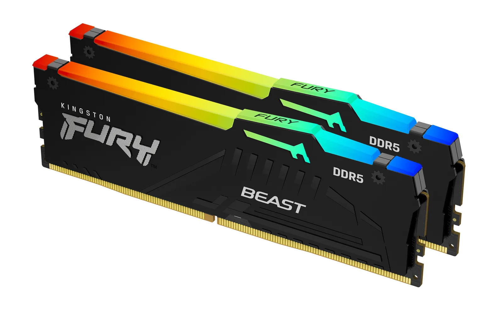 Kingston Technology Kingston FURY Beast RGB hafıza birimi 16 GB 2 x 8 GB DDR5 6000 MT/s 288-pin DIMM ECC