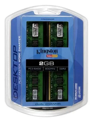 Kingston Technology 2GB, 800MHz, DDR2 KVR800D2K2/2GR