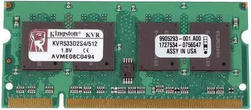 Kingston Technology 512MB DDR2 KVR533D2S4/512