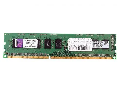 Kingston Technology Kingston ValueRAM KVR16E11/4 hafıza birimi 4 GB 1 x 4 GB DDR3 240-pin DIMM ECC