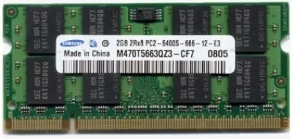 Samsung 2GB, DDR II SDRAM, 800MHz, soDIMM M470T5663EH3-CF7