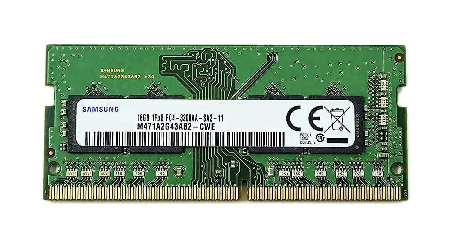 Samsung M471A2G43AB2-CWE Samsung 16GB DDR4 3200MHz PC4-25600 SODIMM