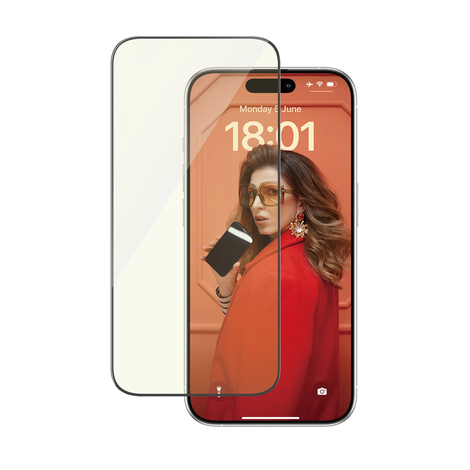 PanzerGlass® EyeCARE™ Screen Protection iPhone 15 Pro | Ultra-Wide Fit w. EasyAligner 2814