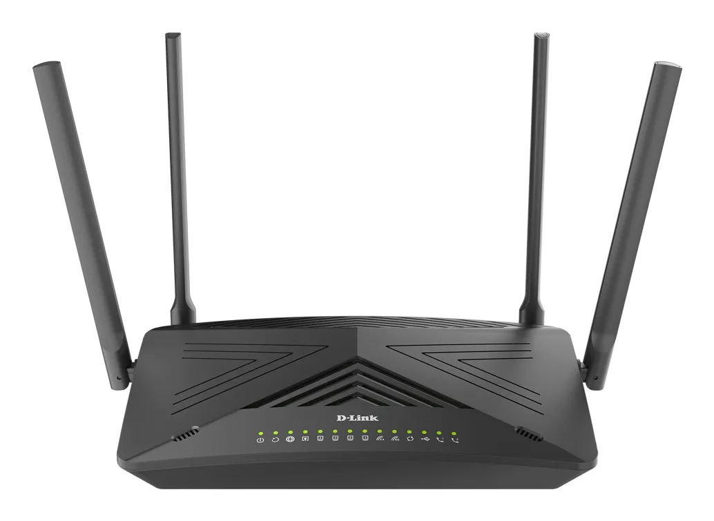 D-Link DSL-X3052E kablosuz yönlendirici Gigabit Ethernet Çift bant (2,4 GHz / 5 GHz) Siyah