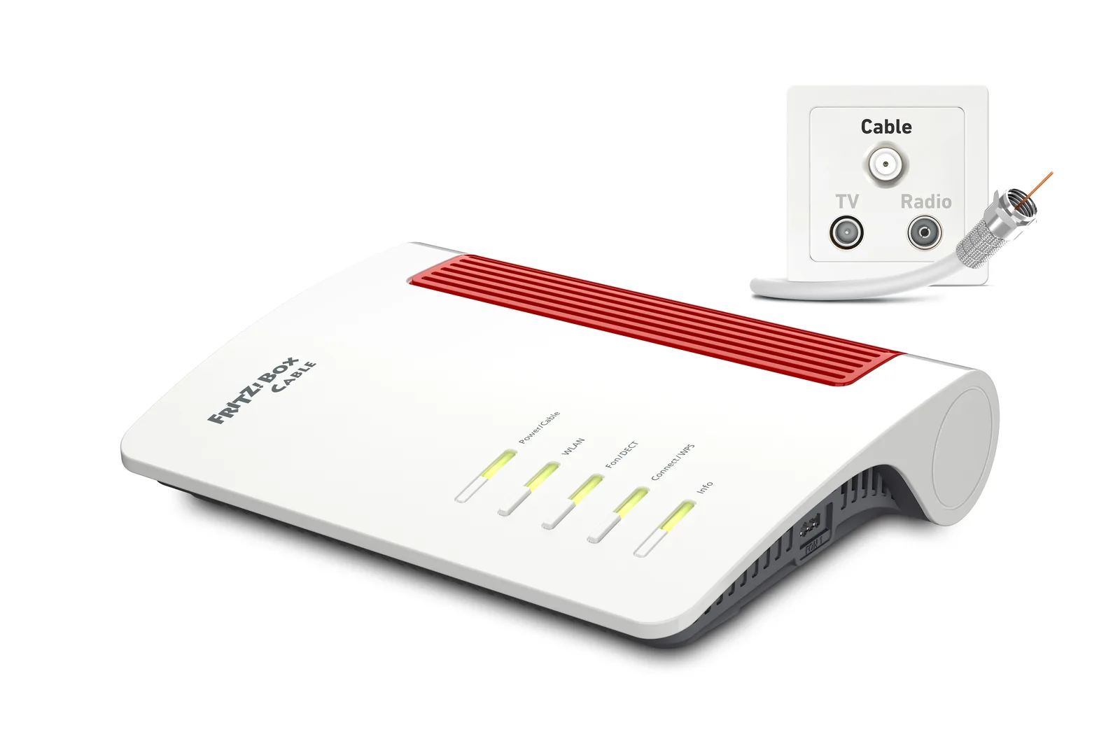 Box FRITZ! 6670 kablosuz yönlendirici Çift bant (2,4 GHz / 5 GHz) Beyaz
