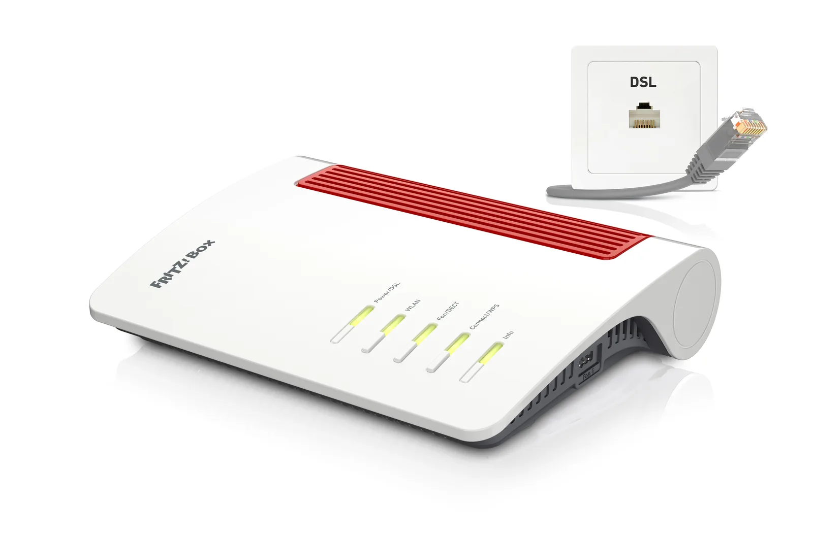 Box FRITZ! 7690 kablosuz yönlendirici 2.5 Gigabit Ethernet Çift bant (2,4 GHz / 5 GHz) Beyaz