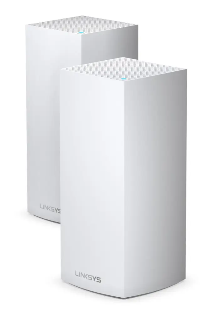 Linksys Velop Whole Home Intelligent Mesh WiFi 6 (AX4200) System, Tri-Band, 2-pack 4 GHz MX8400-UK
