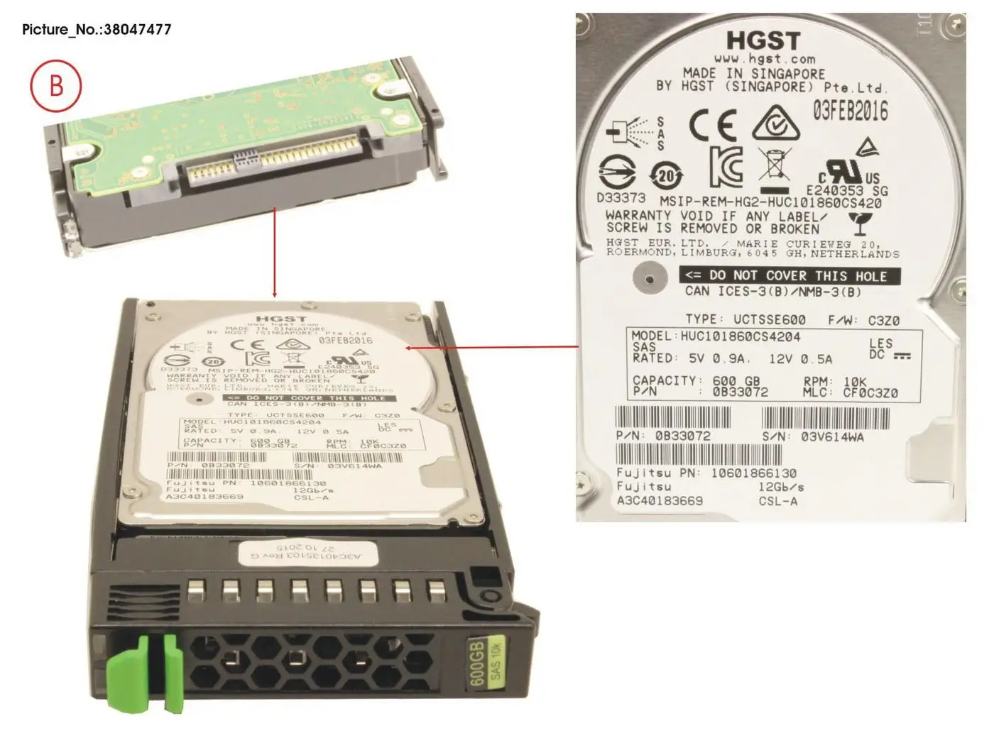 CoreParts AHDD088 600 GB